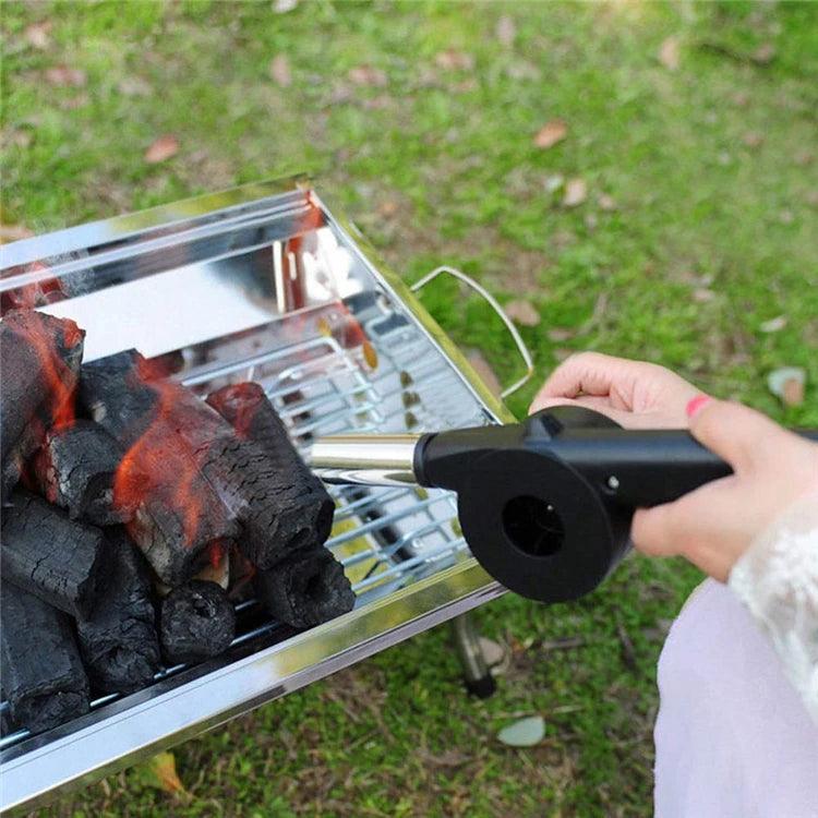 Ventilador Manual para Churrasco – Soprador de Ar Portátil