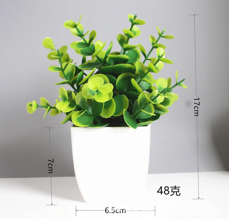 Mini Planta Artificial: Eucalipto para Decorar Seu Lar ou Jardim Traga o frescor da natureza para dentro ou para fora de casa!