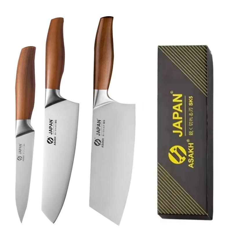 Facas Japonesas para Cozinha: Chef, Santoku, Cutelo e Filetagem