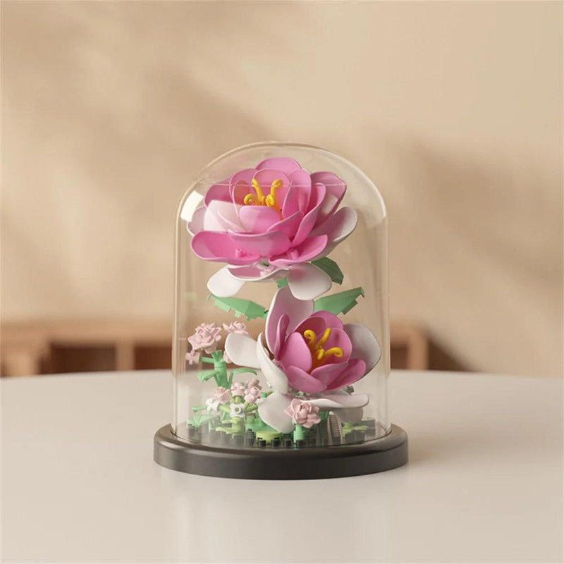 Flores em Mini Blocos: Brinquedo Educacional e Decorativo para Presentear