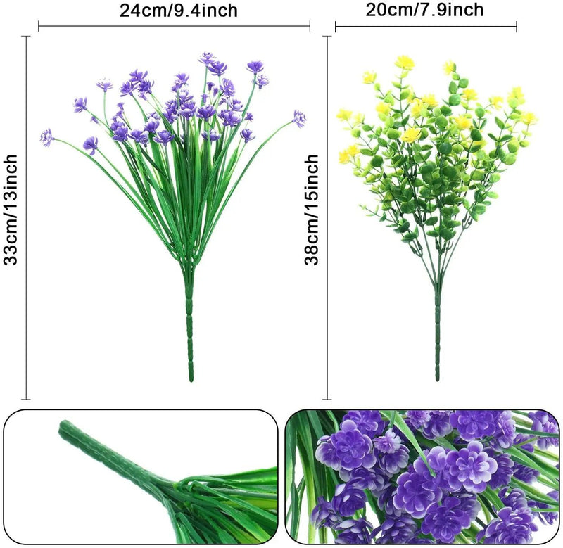 Arranjo de Plantas Artificiais para Primavera e Verão: Ideal para Jardins e Varandas