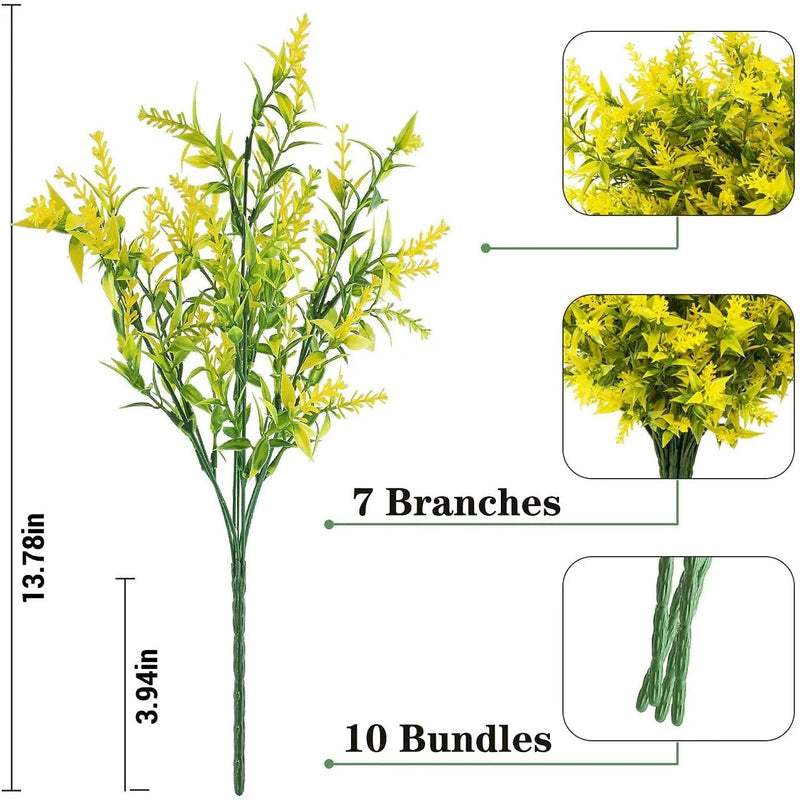 Arranjo de Plantas Artificiais para Primavera e Verão: Ideal para Jardins e Varandas