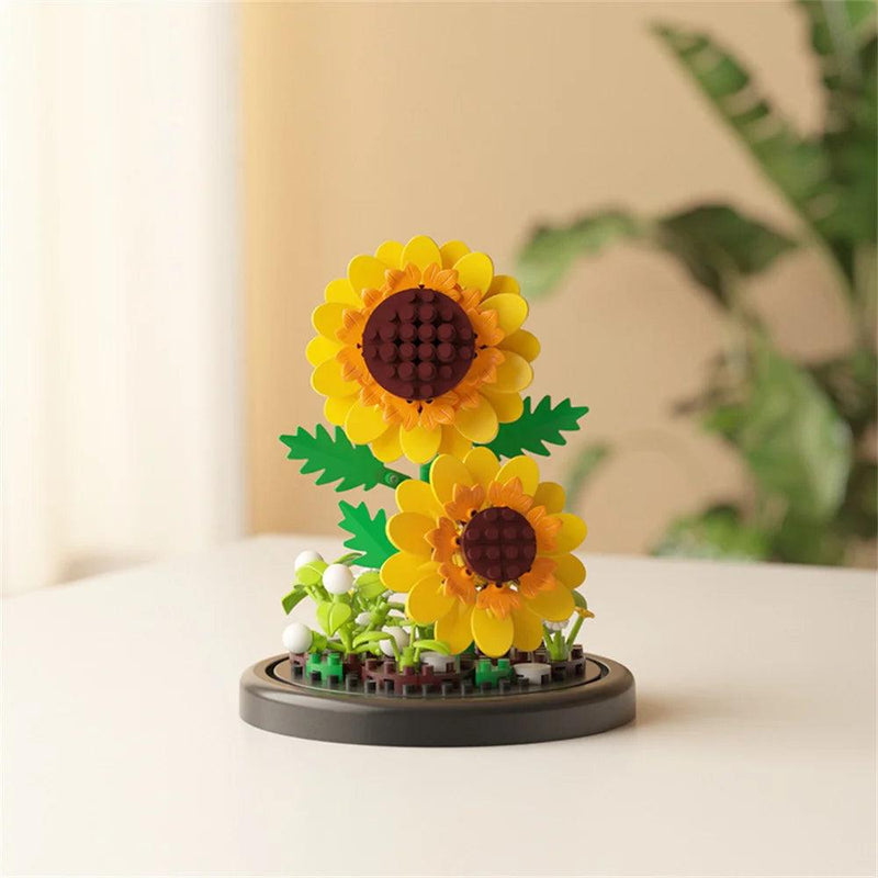 Flores em Mini Blocos: Brinquedo Educacional e Decorativo para Presentear